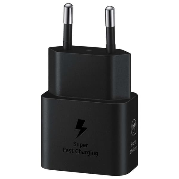 Samsung GaN USB-C 25W SFC vægoplader, sort