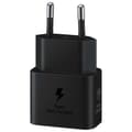 Miniatyrbillede 2 af 3: Samsung GaN USB-C 25W SFC vægoplader, sort