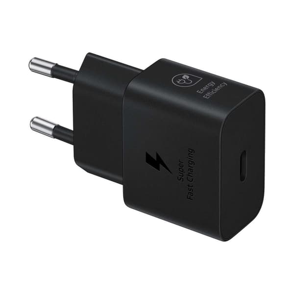 Samsung GaN USB-C 25W SFC vægoplader, sort