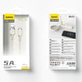 Miniatyrbild 2 av 2: Förstärkt kabel SR USB-A - microUSB 5A 1m beige
