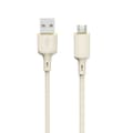 Miniatyrbild 1 av 2: Förstärkt kabel SR USB-A - microUSB 5A 1m beige