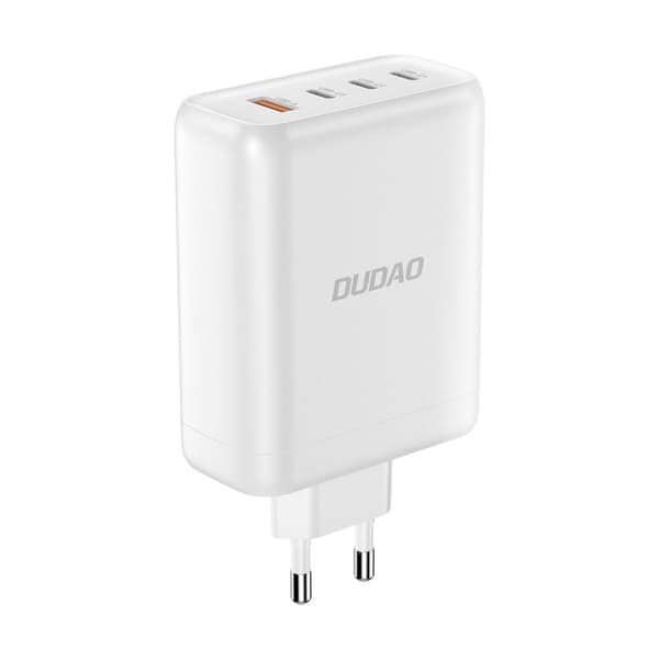 GaN USB-A / 3x USB-C PD 140W nettverkslader hvit
