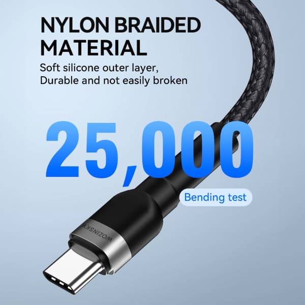 Kabel til iPhone USB-C - Lightning PD 30W 1m sort