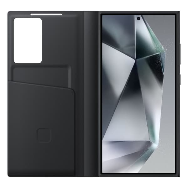 Original Smart View Wallet-fodral med flik för Samsung Galaxy S24 Ultra, svart