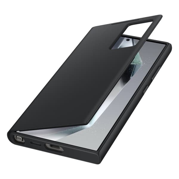 Original Smart View Wallet-fodral med flik för Samsung Galaxy S24 Ultra, svart