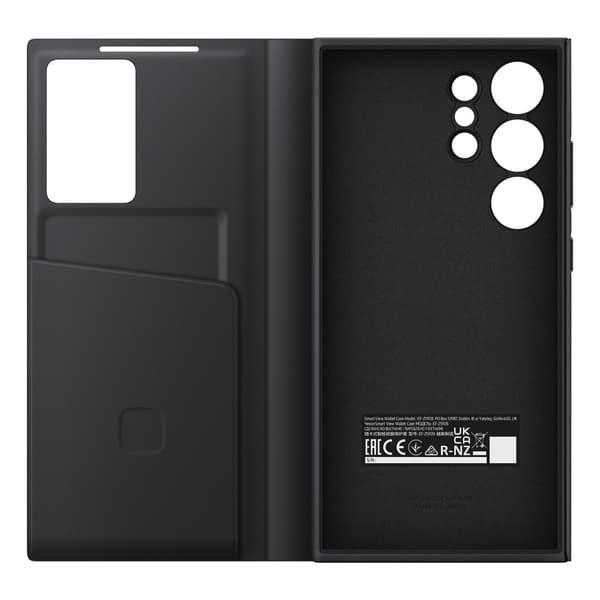 Original Smart View Wallet-fodral med flik för Samsung Galaxy S24 Ultra, svart