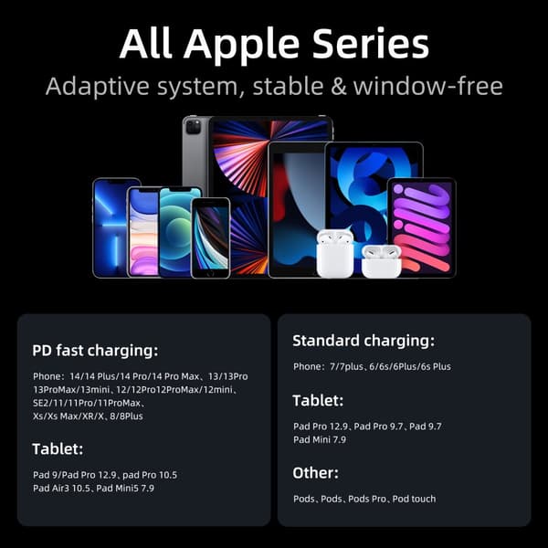 Vinklet kabel for iPhone USB-C - Lightning 20W 480 Mbps 1,2m blå