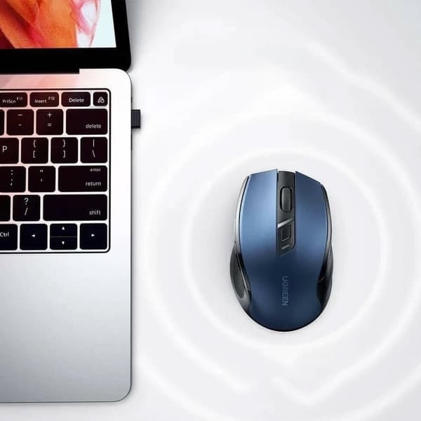 Præcis trådløs USB-mus 2.4GHz Bluetooth 5.0 optisk 4000 DPI blå