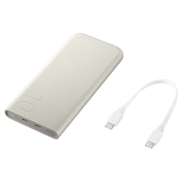 Alkuperäinen FastCharge 2x USB-C 25W 10000mAh virtapankki, beige