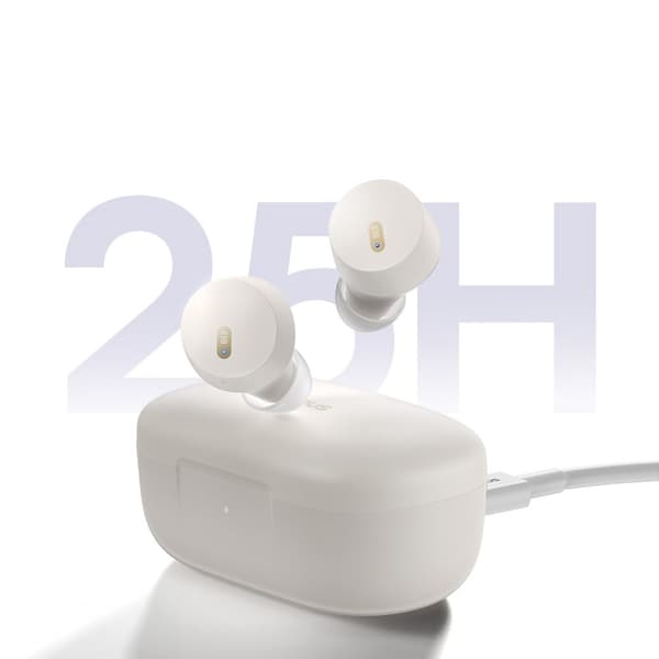 Bowie E18 TWS ENC IPX4 USB-C trådløse hovedtelefoner hvide