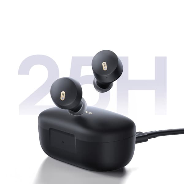 Bowie E18 TWS ENC IPX4 USB-C trådløse hovedtelefoner, sorte