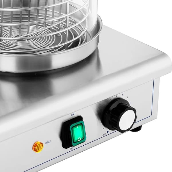 Pølsevarmer, 4 bollespyd, beholder til 30 pølser, 650 W