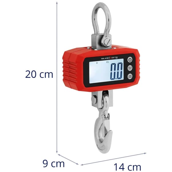 Ripustettava varastovaaka LCD 1000 kg / 100 g