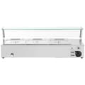 Miniatyrbillede 6 af 7: Bain-marie madvarmer varmebuffet med låg 3 x GN 1/2 2000 W