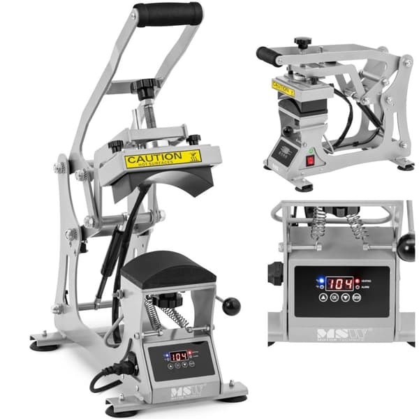 Varmeoverføringspresse for baseballcapser og -hatter LCD 0-250C