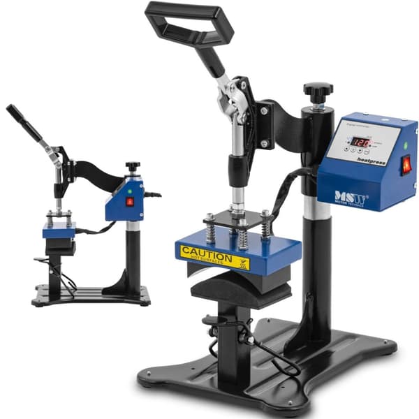Varmepresse til baseballkasketter, justerbart LCD-stativ, 0-250C
