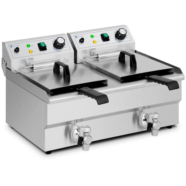 Dobbelt to-kammer frituregryde 2 x 11 l 6000 W