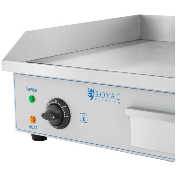 El-grill, glat dobbelt grillplade, 730 x 400 mm, 2 x 2200 W