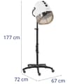 Miniatyrbilde 6 av 6: Hjelmhårføner med ionisering, stående, 70 C, 1000 W