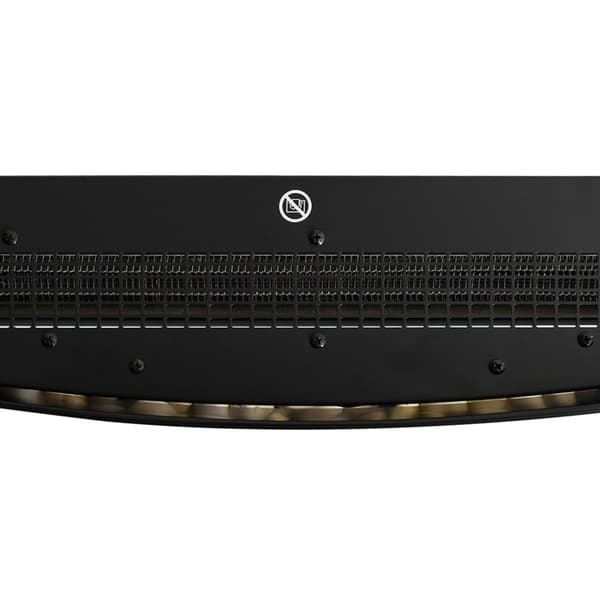 Elektrisk peisovn elektrisk med 2 effekttrinn 900/1800 W LED 65 x 11,4 x 52 cm rustfritt stål svart for koselig varme
