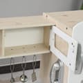 Miniatyrbild 9 av 10: Barnkök med tillbehör, drömkök för 3 år+, leksakskök av furu & MDF, vit, 74 x 30 x 81 cm