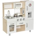 Miniatyrbild 1 av 10: Barnkök med tillbehör, drömkök för 3 år+, leksakskök av furu & MDF, vit, 74 x 30 x 81 cm
