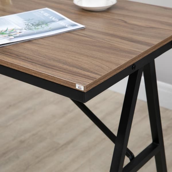 Barbordssæt 5 stk. med barstole, spisegruppe til køkken, bistrobord med 4 stole, metal, lysebrun, 120x60x91 cm