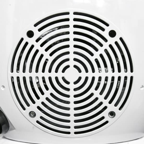 LED elektrisk pejs mini bordpejs 1500W med flammeeffekt, stabil, ABS plast, hvid, kompakt størrelse 30,5 x 18 x 35 cm