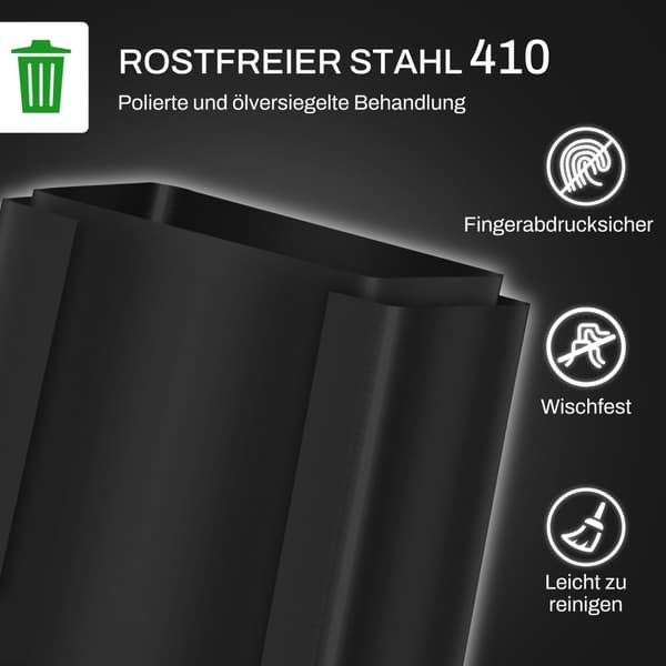 Roskakori 2x25L poljinkori ruostumatonta terästä kannella ja jalkapolkimella, kosmetiikkakori sisäastialla olohuoneeseen ja toimistoon, 47,7x37,5x56cm