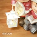 Miniatyrbild 5 av 10: Juldekorationsfigur, jultomte med bok och lykta, 45 cm julfigur med LED-ljus, dekorativ figur till jul, för inomhus- och utomhusbruk