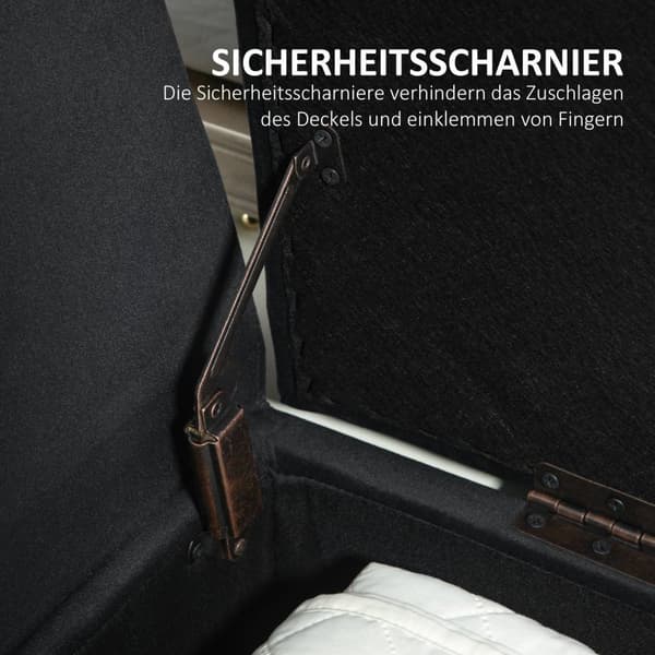 Luksusbenk polstret benk med oppbevaringsplass armlener brystbenk fløyelsmyk polyester gummitre mørk grå 107 x 42 x 65 cm