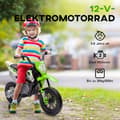 Pikkukuva 7 / 10: Lasten sähkömoottoripyörä, 12V lasten moottoripyörä musiikilla, lasten ajoneuvo irrotettavilla harjoituspyörillä, 2,4-5 km/h, 3-6 vuotiaille lapsille,