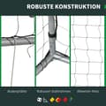 Miniatyrbilde 6 av 10: Fotballmål med PE Mesh Fotballmål for barn og voksne 300 x 120 x 200 cm Stål PE Hage Fotballtrening Grå