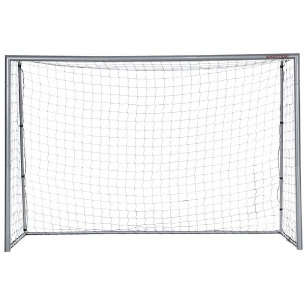Fotballmål med PE Mesh Fotballmål for barn og voksne 300 x 120 x 200 cm Stål PE Hage Fotballtrening Grå