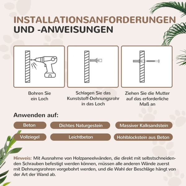 Katteklatreveggsett, 4-delt kattemøbel med trinn, stige, stupebrett, skrapestolper, lekeball, sisal, for katter opp til 5 kg, lys grå