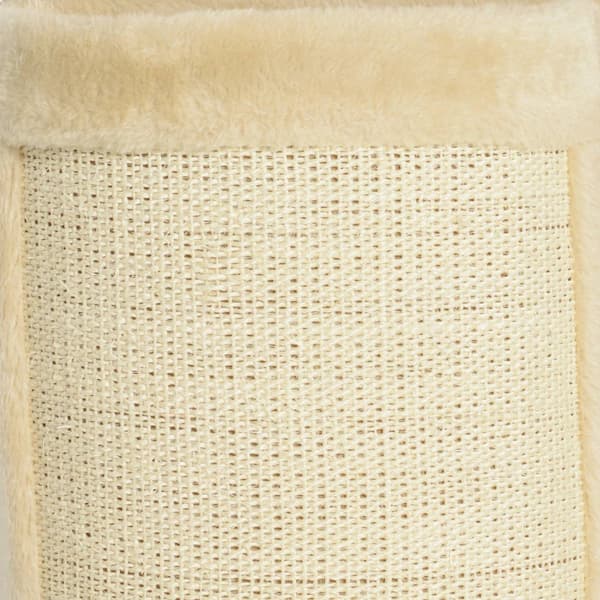 Kissan kiipeilyseinäsetti, 4-osainen kissan kaluste istuintasolla, kulmataso, leikkipallo ja jousiraapimislauta, kissoille enintään 5 kg, pehmo, beige