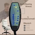 Miniatyrbilde 5 av 10: Kontorstol med 6-punkts massasje, ergonomisk spillestol med liggefunksjon, høydejusterbar lederstol med fotstøtte, 120 kg bæreevne, for studier, konto