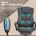 Miniatyrbilde 5 av 10: Kontorstol Eksekutivstol Svingstol Løftbar med fotstøtte Nakkestøtte Ergonomisk stol Vibrasjon Skrivebordsstol med liggefunksjon Massasjefunksjon Faux