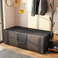 Miniatyrbilde 8 av 10: Oppbevaringspose 600D Oxford, 840L bærepose bærende opptil 100 kg, UV30+ vanntett oppbevaringspose, for camping og reiser, 175 x 80 x 60 cm, svart