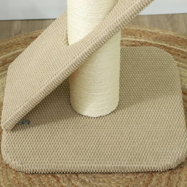 Raapimistanko, 84 cm raapimistanko, sisal-kissan raapimistolppa leikkipallolla, raapimispuu kissoille, kissan raapimiskalusteet, sisätiloissa, kermanv