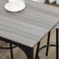 Miniatyrbilde 10 av 10: Barbord med barstolsett, 5 stk. Barbordsett Kjøkkenbord med 4 barkrakker Industriell design Spisestuesett Kjøkken Spisestue Metallgrå