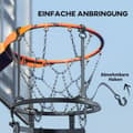 Pikkukuva 8 / 10: Basketball Rebounder, 360° pyörivä koripallon palautusliitin, koripallon palautusjärjestelmä koripallon ammuntaharjoitteluun, palautusramppi, sisä-ulk