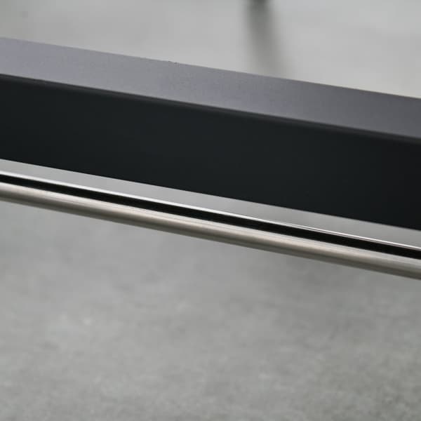 Utdragbart matbord, hopfällbart köksbord med hjul, fällbart bord av metall, rymmer upp till 20 kg, för kök, matsal, 118 x 70 x 76,5 cm, brun