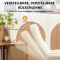 Miniatyrbild 7 av 10: Avslappningsstol med fotpall, elektrisk massagestol med liggfunktion, 10 massagepunkter, roterande TV-stol med sidficka, fjärrkontroll, konstläder, kr