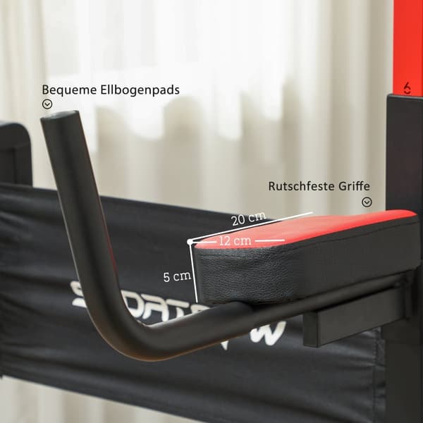 Power tower højdejusterbar 127-223 cm, multifunktionelt power tower, foldbart pull-up tårn, pull-up bar, kraftstation max 120 kg, til hjemmetræning
