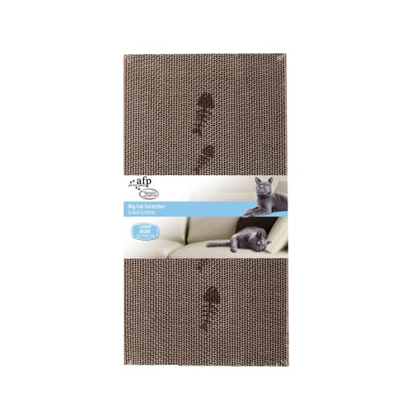 AFP Cardboard Scratcher Grand 47x24,5cm med kattemynte