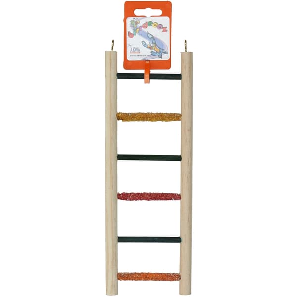 Birrdeeez Budgie Ladder 6-trins All Wood