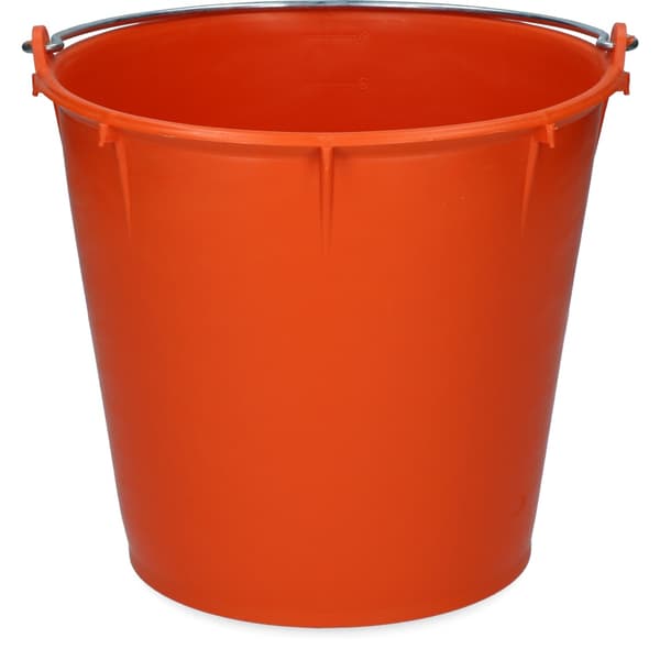 Bøtte 7 l med håndtak oransje