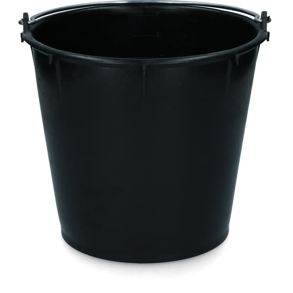 Bøtte 7 l med håndtak sort