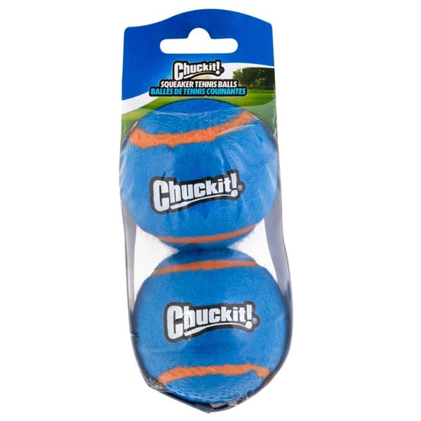 Chuckit Squeaker tennisball sm 2pk